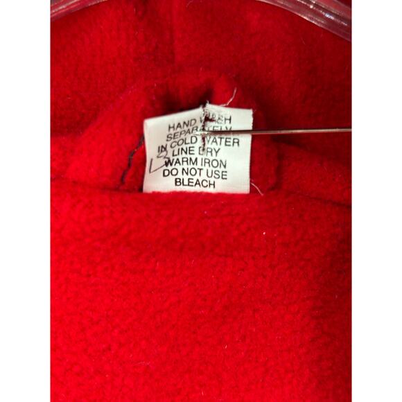 Hand Knit Sweater Kids Full Zip Hooded Fleece Lined Large Multicolor Pockets - Picture 9 of 9